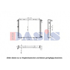 180310N AKS DASIS Радиатор, охлаждение двигателя