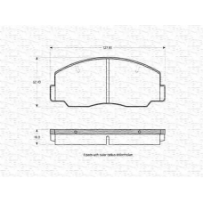 363702160559 MAGNETI MARELLI Комплект тормозных колодок, дисковый тормоз