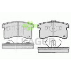 35-0573 KAGER Комплект тормозных колодок, дисковый тормоз