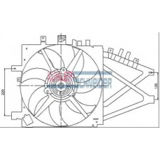 0680191 KUHLER SCHNEIDER Вентилятор, охлаждение двигателя