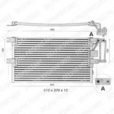 TSP0225198 DELPHI Конденсатор, кондиционер