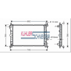 1814701 KUHLER SCHNEIDER Радиатор, охлаждение двигател