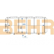 2110316 BEHR Radiator