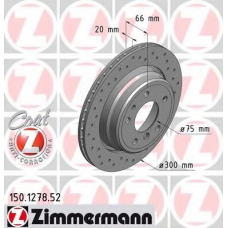 150.1278.52 ZIMMERMANN Тормозной диск