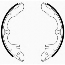 J GF-313AF JAPANPARTS Комплект тормозных колодок