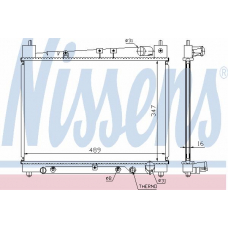 64799A NISSENS Радиатор, охлаждение двигателя