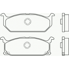 P 79 003 BREMBO Комплект тормозных колодок, дисковый тормоз