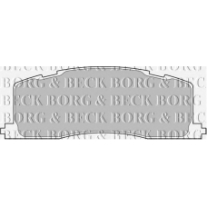 BBP1593 BORG & BECK Комплект тормозных колодок, дисковый тормоз