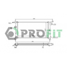 PR 5018A2 PROFIT Радиатор, охлаждение двигателя