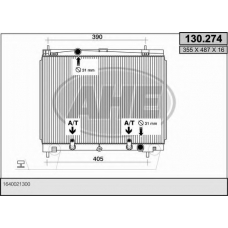 130.274 AHE Радиатор, охлаждение двигателя