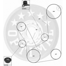 SK-1237 OPTIMAL Комплект ремня грм