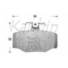 D1214 KAISHIN Комплект тормозных колодок, дисковый тормоз