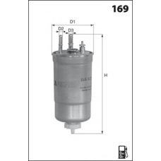 ELG5372 MECAFILTER Топливный фильтр