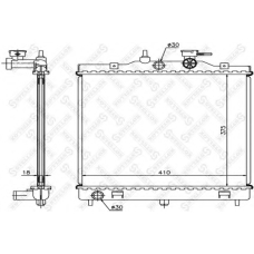 10-25299-SX STELLOX Радиатор, охлаждение двигателя