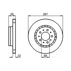 0 986 478 388 BOSCH Тормозной диск