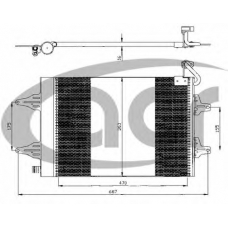 300525 ACR Конденсатор, кондиционер