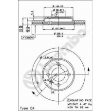 BS 7967 BRECO Тормозной диск