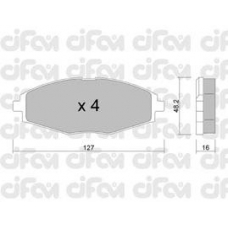 822-293-0 CIFAM Комплект тормозных колодок, дисковый тормоз