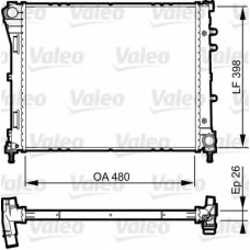 735498 VALEO Радиатор, охлаждение двигателя