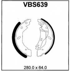 VBS639 MOTAQUIP Комплект тормозных колодок