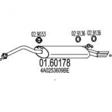 01.60178 MTS Глушитель выхлопных газов конечный