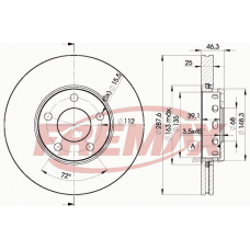 BD-4063-50 FREMAX Тормозной диск