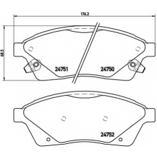 P 09 010 BREMBO Комплект тормозных колодок, дисковый тормоз