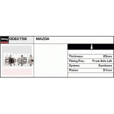 DC82756 DELCO REMY Тормозной суппорт