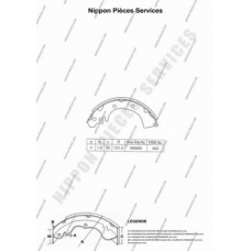 M350I27 NPS Комплект тормозных колодок