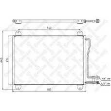 10-45059-SX STELLOX Конденсатор, кондиционер