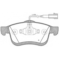 BPA1183.01 OPEN PARTS Комплект тормозных колодок, дисковый тормоз