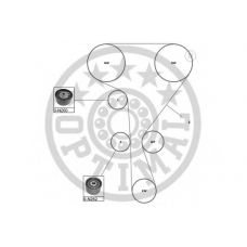 SK-1623 OPTIMAL Комплект ремня грм