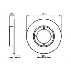 0 986 478 376 BOSCH Тормозной диск