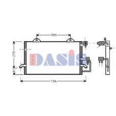 482060N AKS DASIS Конденсатор, кондиционер