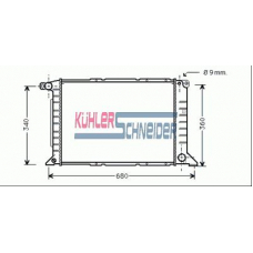 3603601 KUHLER SCHNEIDER Радиатор, охлаждение двигател