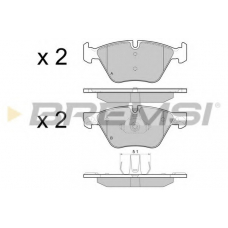 BP3447 BREMSI Комплект тормозных колодок, дисковый тормоз