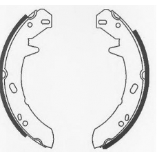 BS1090 QUINTON HAZELL Комплект тормозных колодок, стояночная тормозная с