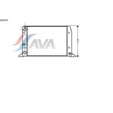AIA2028 AVA Радиатор, охлаждение двигателя