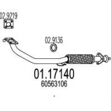 01.17140 MTS Труба выхлопного газа