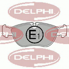 LP839 DELPHI Комплект тормозных колодок, дисковый тормоз