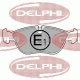 LP839<br />DELPHI<br />Комплект тормозных колодок, дисковый тормоз