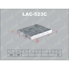LAC-523C LYNX Lac-523c фильтр салона lynx