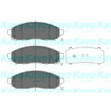 KBP-6574 KAVO PARTS Комплект тормозных колодок, дисковый тормоз