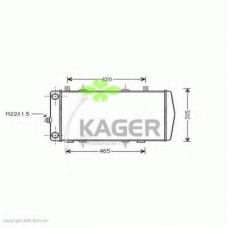 31-0994 KAGER Радиатор, охлаждение двигателя