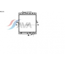 ME2103 AVA Радиатор, охлаждение двигателя