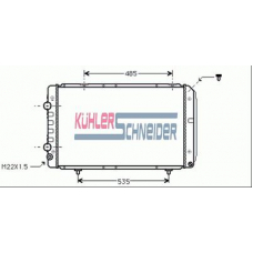 1709001 KUHLER SCHNEIDER Радиатор, охлаждение двигател