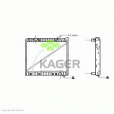 31-1678 KAGER Радиатор, охлаждение двигателя