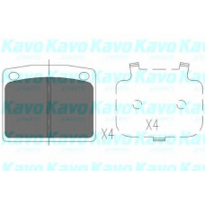 KBP-2038 KAVO PARTS Комплект тормозных колодок, дисковый тормоз