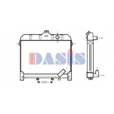 130970N AKS DASIS Радиатор, охлаждение двигателя