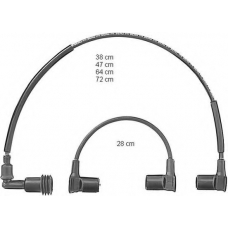 ZE566 BERU Комплект проводов зажигания